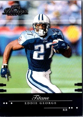 2002 Playoff Prestige Eddie George #142 Tennessee Titans Football Card - Image 1 of 2