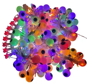 16 ft. Eyeball Light Set Baquler NIB Halloween Scary - Picture 1 of 8