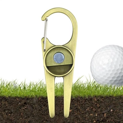 Zinc Alloy Golf Divot Tool Magnetic Golf Divot Repair Tool Golf Ball Marker  - image 1 of 4