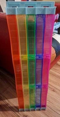 Hot Wheels Mario Kart Rainbow Road Track Pieza Sección Larga Ondulada Parte NAVIDAD - Imagen 1 de 3