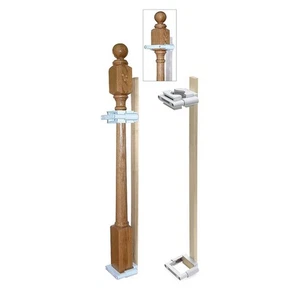 Safety Innovations Kit di montaggio per cancelletto per bambini senza foro per palo scale 2 3/4-3 1/2" - Foto 1 di 9