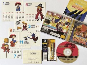 Sega Saturn Cotton 2 With Obi Postcard Calendar Ss