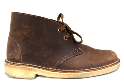 CLARKS Originals Desert Boot Women's US 6M/36 BEESWAX Crepe Chukka $150 VEUC! * - Image 1 of 4