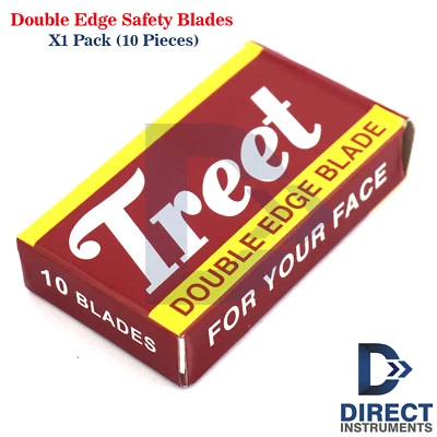 Paquete de cuchillas de afeitar de seguridad de doble filo-10 piezas de depilación de afeitado de acero inoxidable Foto 1 de 4