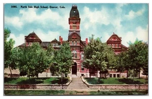 Denver Colorado North Side High School c1908 CO Antique Postcard Vtg G1 - Picture 1 of 2