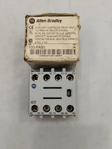 ALLEN BRADLEY 100-FA31 AUXILIARY CONTACT BLOCK SERIES A UPS - Picture 1 of 6