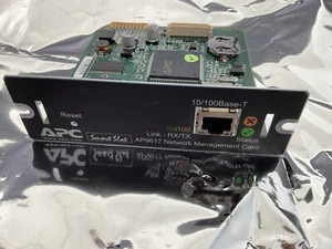 APC AP9617 10/100 SmartSlot USV BATTERIE BACKUP NETZWERK MANAGEMENT KARTE - Bild 1 von 3