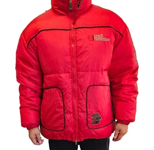 Vintage XL Ecko Unltd. Function Bubble Jacket Red gray reversible Puffy coat - Picture 1 of 23