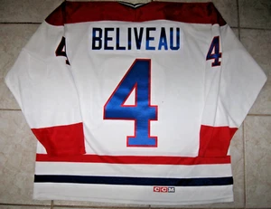 #4 Jean BELIVEAU Montreal CANADIENS Off. Lic. CCM MASKA Jersey, Sz Men's S - Picture 1 of 2