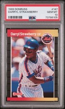 1989 Donruss #147 Darryl Strawberry - PSA 10 GEM MINT