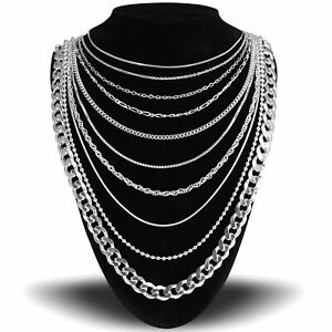 Sterling Silver 925 Italian Chain - Necklace / Bracelet / Choker / Anklet length