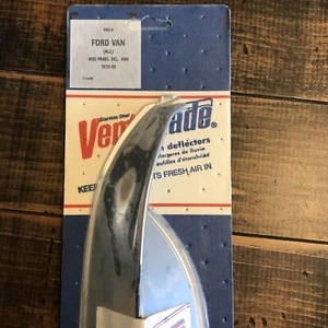 Rain Guards 2Pc Window Vent Visor Shade For Ford Van 75-90 Stainless NOS vintage - Bild 1 von 6