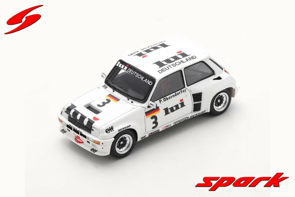 Spark 1/43 Renault 5 Turbo #3 Renault 5 Eurocup 1981 Peter Oberndörfer S6021 - Immagine 1 di 1