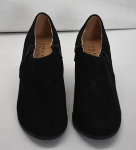 Journee Collection Sanzi Low Cut Ankle Booties Taupe Black Suede Women's Size 7 - Picture 1 of 9