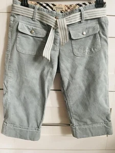 BURBERRY Authentic Boys Corduroy  Bermuda pants size 14Y/158cm, Light Green/Gray - Picture 1 of 8