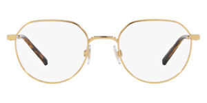 Dolce & Gabbana DG1349 Eyeglasses Men Gold Wayfarer 50mm New 100% Authentic