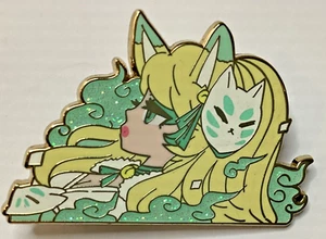 Mamobot Yiren The Dreamy Kitsune Close-Up Mask Collectible Pin - Picture 1 of 2