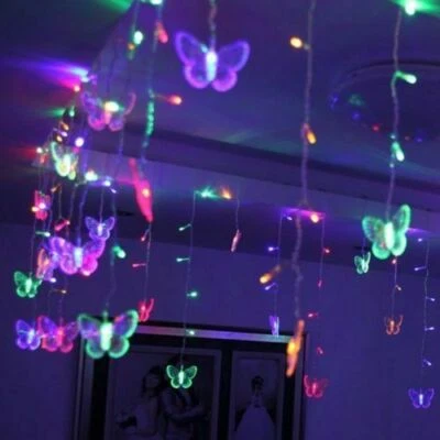 96 LED Butterfly String Fairy Lights Colorful for Wedding Christmas Party Decor - Image 1 of 4
