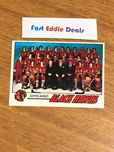 TOPPS HOCKEY 1977-78 CHICAGO BLACKHAWKS EQUIPO LISTA DE VERIFICACIÓN TARJETA 74 BOBBY ORR - Imagen 1 de 2