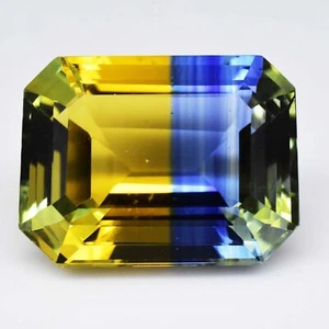 Rare 30.50 Ct Pitambari Sapphire Bi-Color Radiant Loose Gemstone - Picture 1 of 4