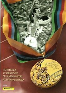 Italia 2020 40 oro olimpiadi mosca 1980  Pietro Mennea  folder poste