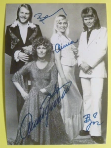 ABBA (70ger Jahre), Repro Autogrammfoto (DRUCKsigniert) - Bild 1 von 1