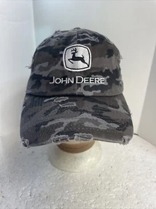 Kbethos - Vintage Baseballmütze Unisex schwarz/grau Camouflage bestickt John Deere - Bild 1 von 12