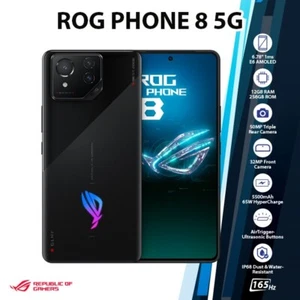 ASUS ROG Phone 8 5G Android Mobile Phone (Black, 12GB+256GB, Dual SIM, Unlocked) - Picture 1 of 6