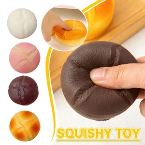 Bread Shape Slow Rising Squeeze Toy Birthday Gift Cartoon Toy Food Rebound Y8X2 - Picture 1 of 14