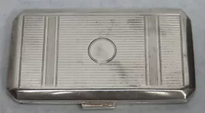 VINTAGE AUSTRIAN SILVER SMALL "ROLL YOUR OWN" CIGARETTES 3"CASE - Picture 1 of 6