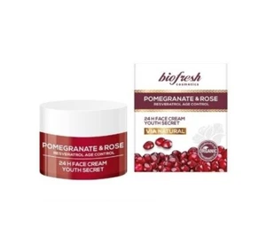 Biofresh 24 Stunden erneuernde Gesichtscreme VIA NATURAL POMEGRANATE AND ROSE 100ml/3,38 - Bild 1 von 1
