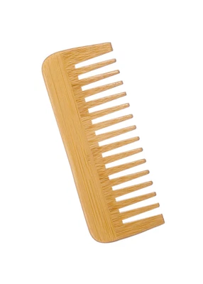 Wide-Tooth Comb Bamboo,Large Hair Detangling Comb Wide Tooth Comb , No Handle De - Image 1 of 4