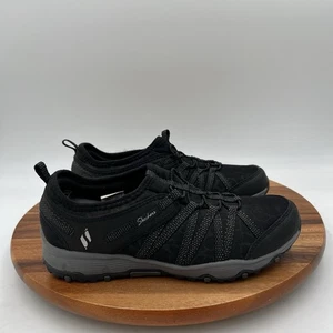 Size 8 Skechers Womens Seager Black Low Hiker Hiking Sneakers Shoes WORN ONCE - Picture 1 of 13