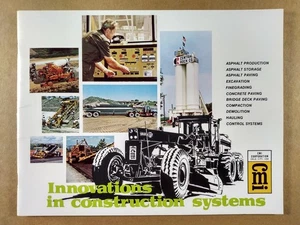 vintage 1970s CMI Road Construction Grading Paving Machines Equipment Brochure - Picture 1 of 4