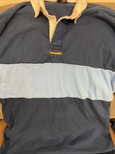 Polo rugby Krooked Eyes uomo media skateboard streetwear manica lunga vintage - Foto 1 di 11