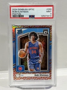 Bobi Kintman 2024-25 Panini Donruss Optic Photon SSP Rated Rookie Pistons PSA 9 - Picture 1 of 3