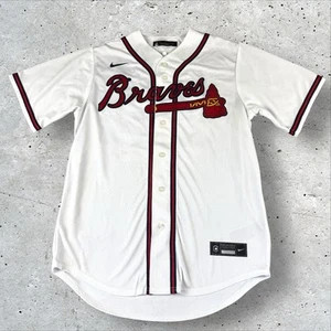 Nike Atlanta Braves Matt Olson Jersey Men’s Medium White Home Shirt #28 MLB - Picture 1 of 6