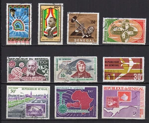 Sénégal poste aérienne années 60-70 lot de 9 timbres oblitérés /TE3229 - Imagen 1 de 1
