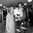 Roger Moore off to Los Angeles from Heathrow Airport 1977 Old Photo