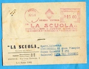 AM ROSSE - 1949 BRESCIA - "LA SCUOLA",RIVISTE,LIBRI... £.15 (232310) - Foto 1 di 2