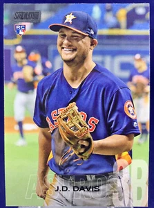 Topps Stadium Club 2018 JD DAVIS ASTROS BLACK FOIL RC ROOKIE Parallel Card #170 - Picture 1 of 2
