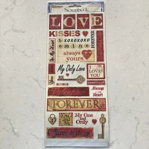 Large Sandylion Scrapbook Stickers LOVE Words and Phrases BNIP - Picture 1 of 3
