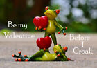 Valentine Card Funny Frog Love Hearts Valentines Greeting card 