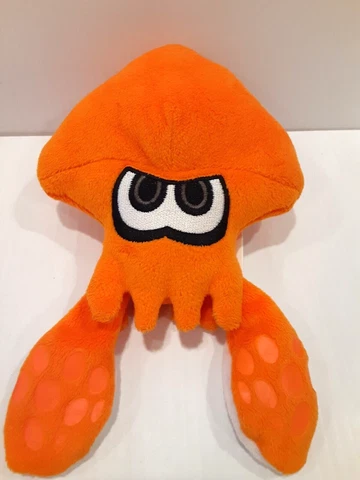 Nice Splatoon Orange Squid Plush World of Nintendo 2016 Jakks Pacific 8.5" x 5.5 Cover