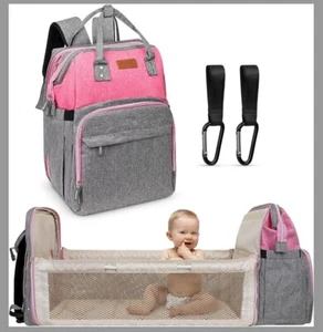 3 in 1 Baby Diaper Bag Backpack with Changing Station for Boy Girl Waterproof  - Picture 1 of 5
