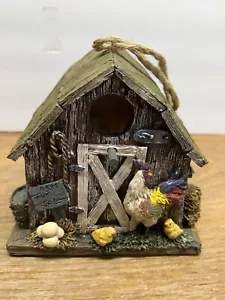 Country Birdhouse Barn Resin Home Garden - Picture 1 of 8