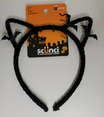 Diadema de murciélagos de Halloween de Scunci Pack de 6 - NUEVA Foto 1 de 3