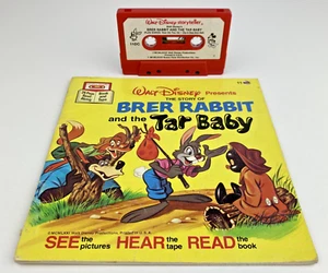 Brer Rabbit Tar Baby Book & Cassette 1977 Walt Disney See Hear Read Americana - Imagen 1 de 12