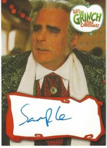 Tarjeta de autógrafo The Grinch Stole X-mas Jeffrey Tambor MUESTRA BA3 en azul - Imagen 1 de 2