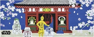Star Wars TENUGUI Tour in Asakusa japanisches traditionelles 100% Baumwolle Handtuch 34×90cm - Bild 1 von 5